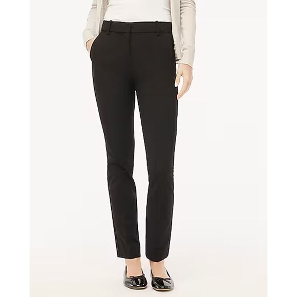 NEW J. Crew Women’s Size 14 Black Slim-fit full-length trouser pant‎ NWT - Picture 1 of 8